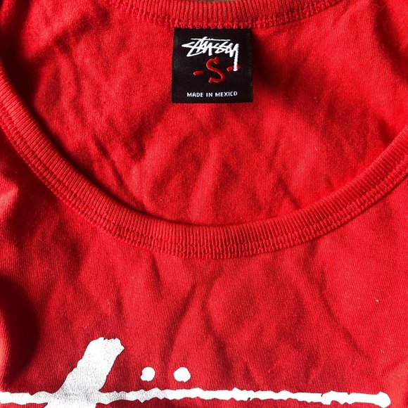 Stussy Mens red tank NWOT Small - Picture 5 of 5